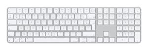 Magic Keyboard With Touch Id And Numeric Keypad For Apple Silicon - White - Azerty French