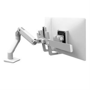 Monitor Mount - HX Desk Dual Monitor Arm - 2 monitor - Tilt/Pan/Rotate - up to 32in - White