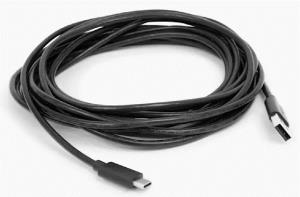 Extension Cable - USB-c - USB-a - 5m - Black For Meeting Owl 3